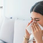 Osoba z objawami: katar, który nie mija