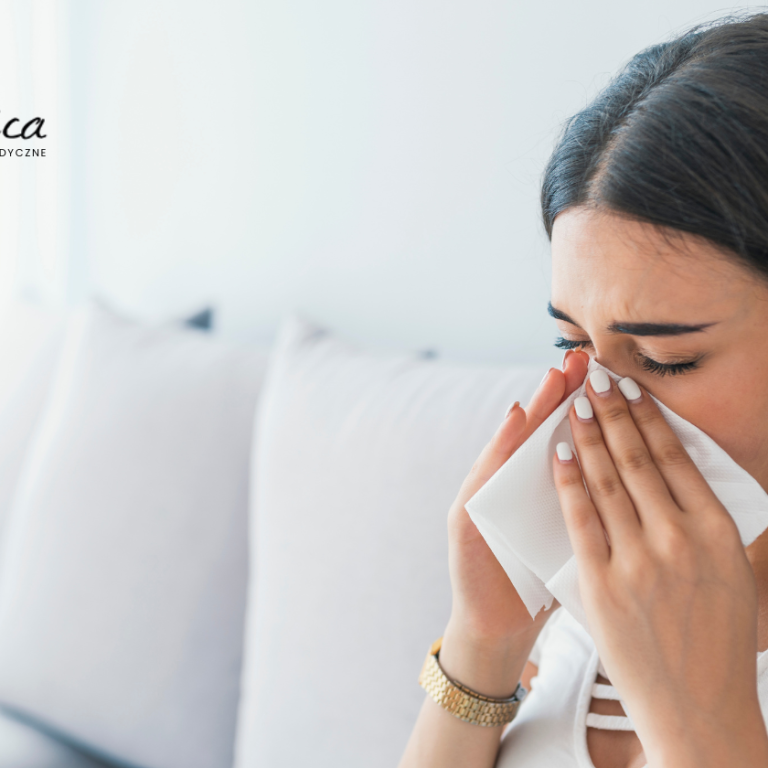 Osoba z objawami: katar, który nie mija